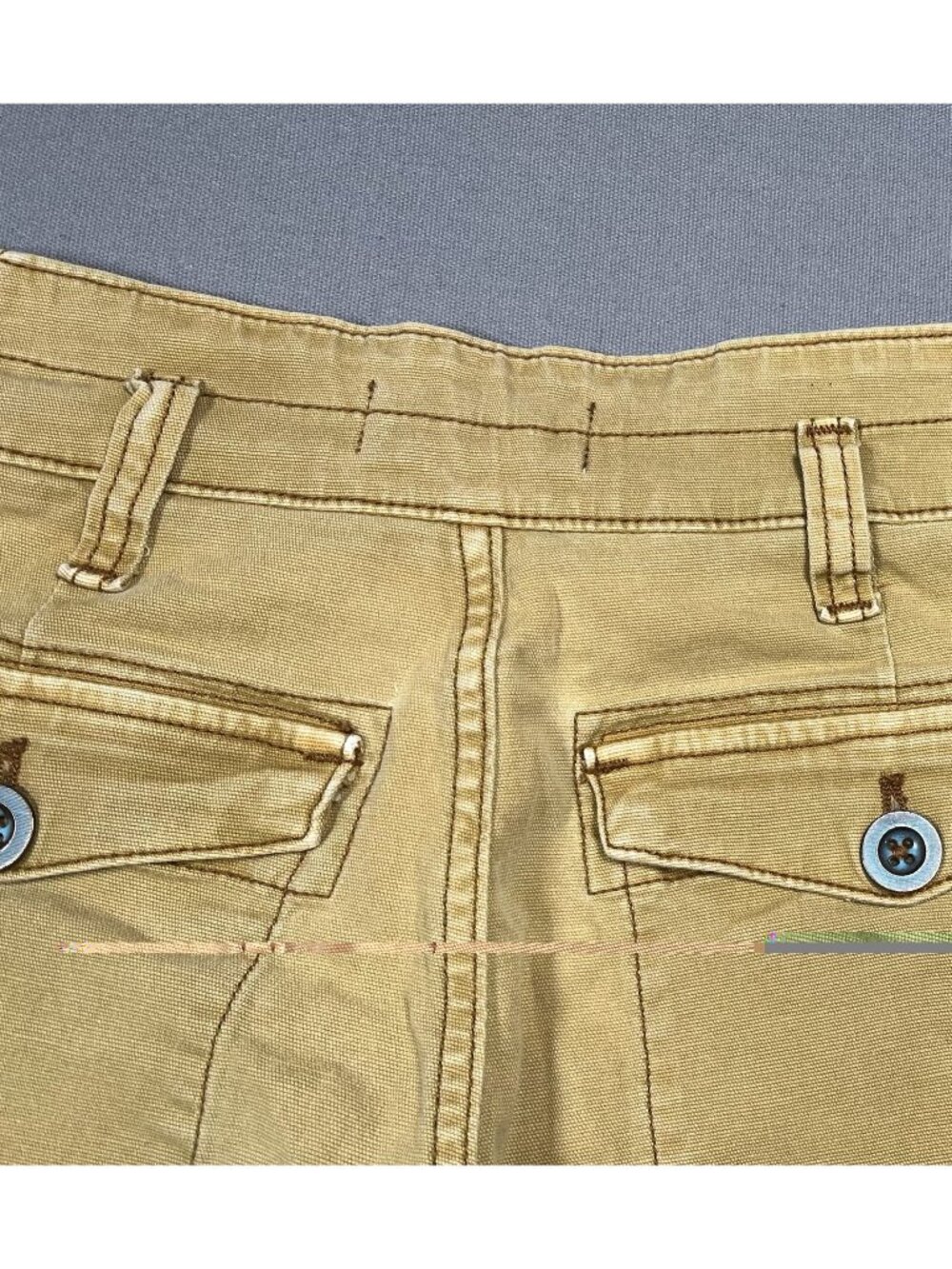 Anthropologie The Wanderer Utility Stretch Tan Yellow Pants - Women Size 27 X 27 - Picture 12 of 16